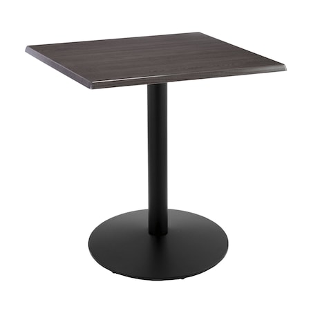 Holland Bar Stool Co 36" Tall In/Outdoor All-Season Table, 30" x 30" Square Charcoal Top OD214-2236BWOD30SQChar
